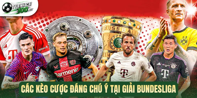 Các kèo cược đáng chú ý tại giải Bundesliga